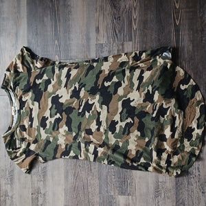 Camouflage tee shirt dress